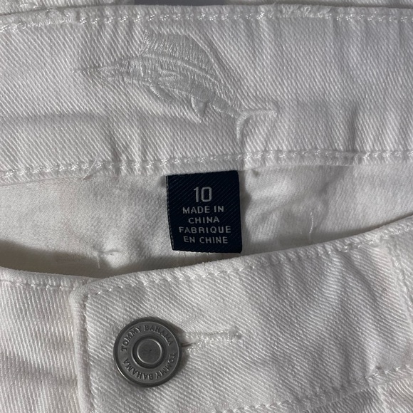 Tommy Bahama White Cropped Jean Size 10 - Picture 5 of 8